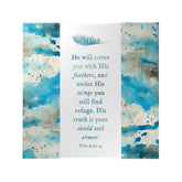 He Will Cover You Decoposter